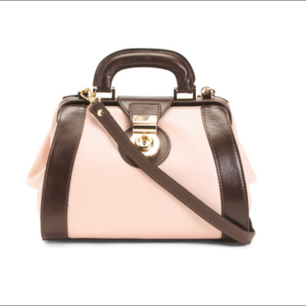 DIVINA FIRENZE LEATHER DOCTOR SATCHEL